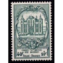 1952. Belgien - AFA 956 - Frimærke - Postkongres i Bruxelles - Postfrisk.